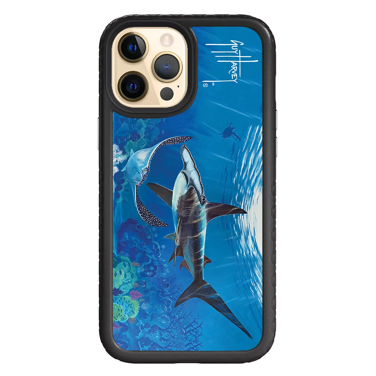 Guy Harvey Fortitude Series for Apple iPhone 12 Pro Max - Hammer Down - Custom Case - OnyxBlack - cellhelmet