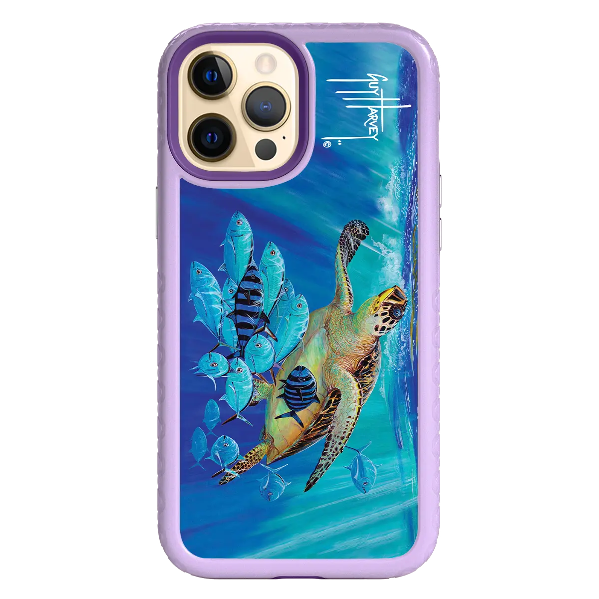 Guy Harvey Fortitude Series for Apple iPhone 12 Pro Max - Hawksbill Caravan - Custom Case - LilacBlossom - cellhelmet