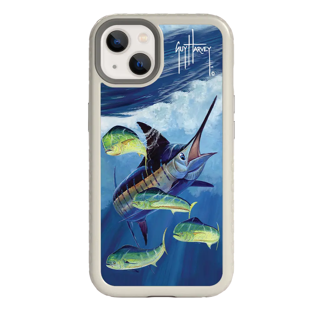 Guy Harvey Fortitude Series for Apple iPhone 13 - Four Play - Custom Case - Gray - cellhelmet