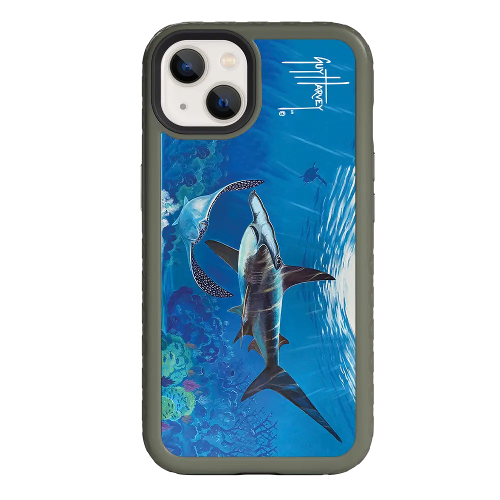 Guy Harvey Fortitude Series for Apple iPhone 13 - Hammer Down - Custom Case - OliveDrabGreen - cellhelmet