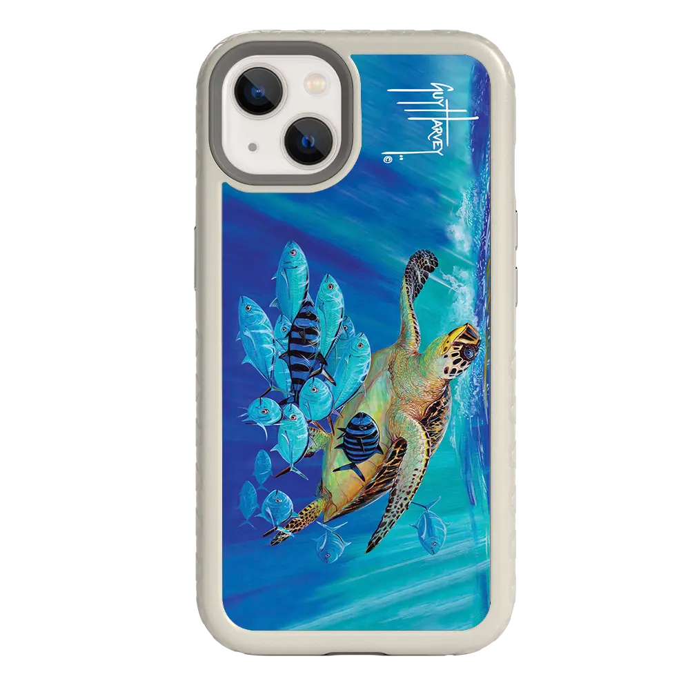 Guy Harvey Fortitude Series for Apple iPhone 13 - Hawksbill Caravan - Custom Case - Gray - cellhelmet