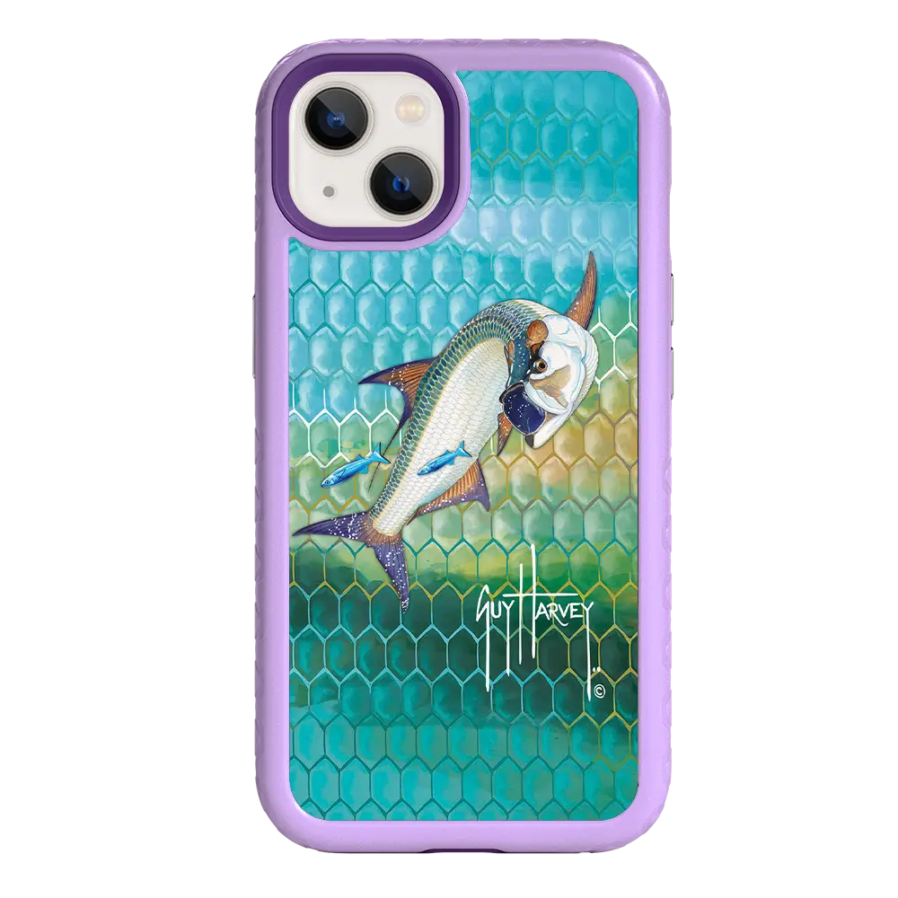 Guy Harvey Fortitude Series for Apple iPhone 13 - Tarpon Skin - Custom Case - LilacBlossom - cellhelmet