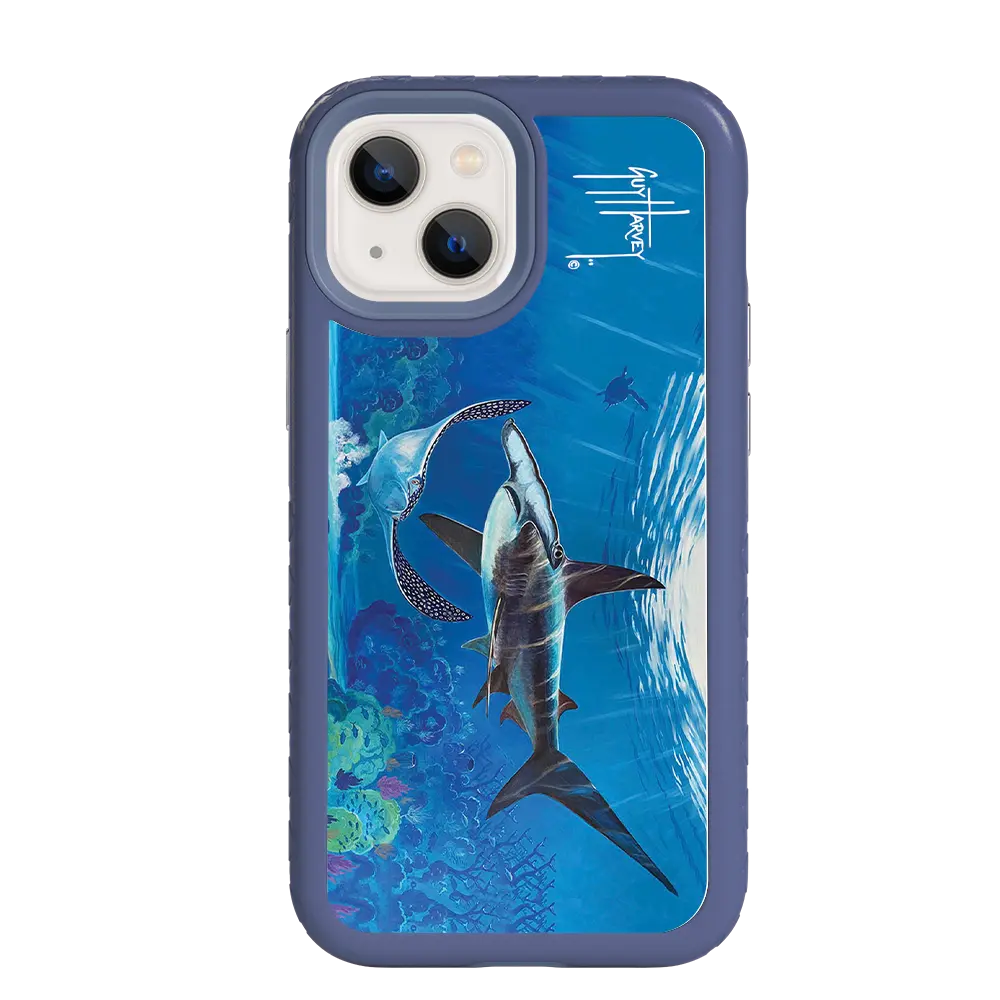 Guy Harvey Fortitude Series for Apple iPhone 13 Mini - Hammer Down - Custom Case - SlateBlue - cellhelmet