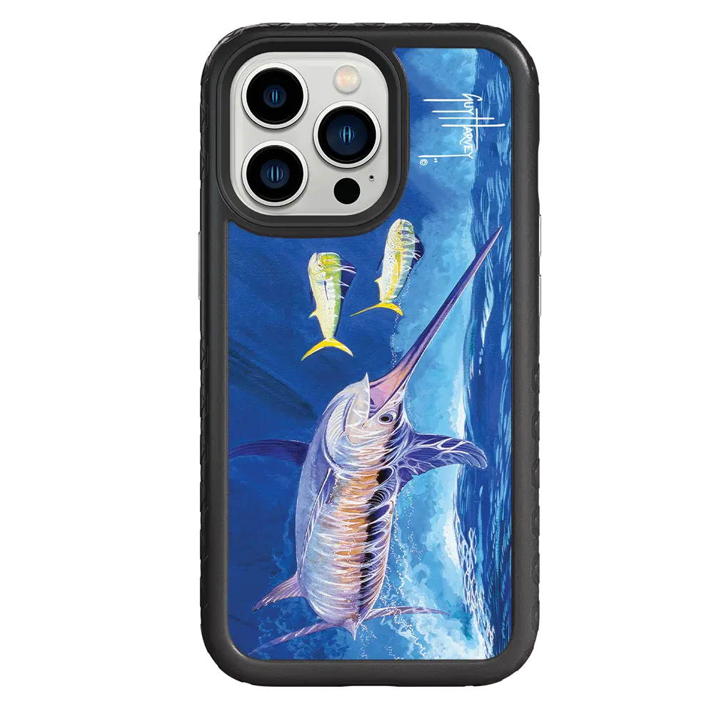 Guy Harvey Fortitude Series for Apple iPhone 13 Pro - Bullseye Sword - Custom Case - OnyxBlack - cellhelmet