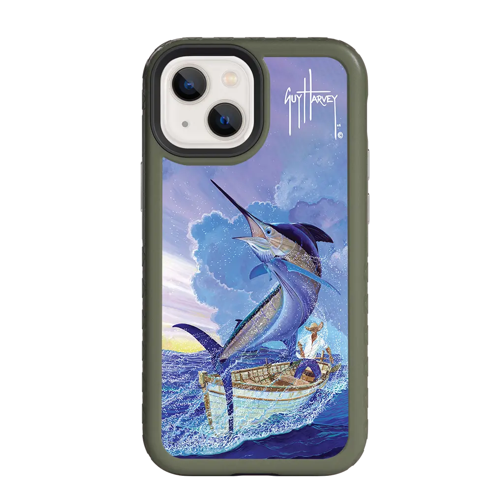 Guy Harvey Fortitude Series for Apple iPhone 13 Pro - El Viejo - Custom Case - OliveDrabGreen - cellhelmet