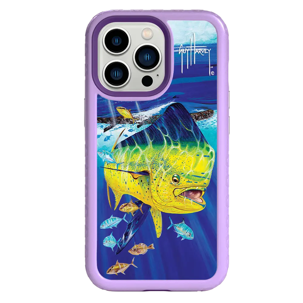 Guy Harvey Fortitude Series for Apple iPhone 13 Pro - Golden Prize - Custom Case - LilacBlossom - cellhelmet