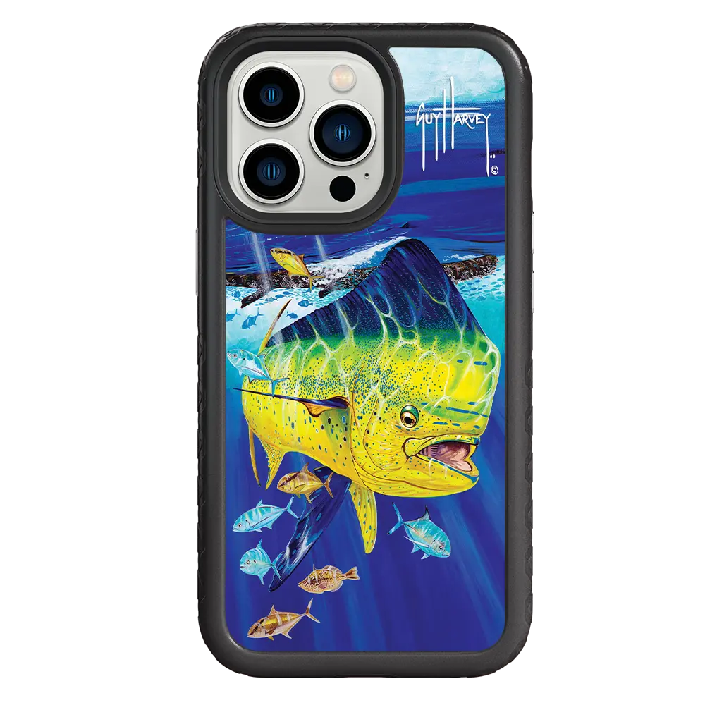 Guy Harvey Fortitude Series for Apple iPhone 13 Pro - Golden Prize - Custom Case - OnyxBlack - cellhelmet