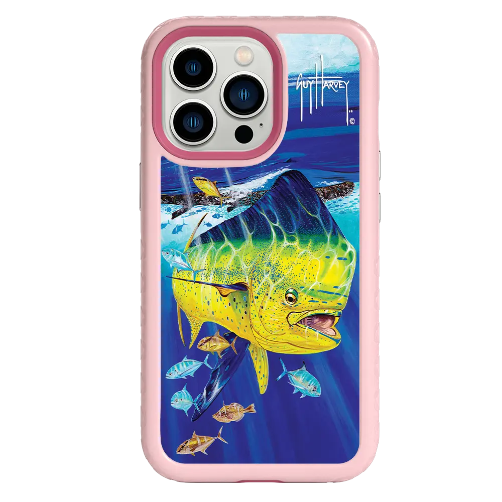 Guy Harvey Fortitude Series for Apple iPhone 13 Pro - Golden Prize - Custom Case - PinkMagnolia - cellhelmet