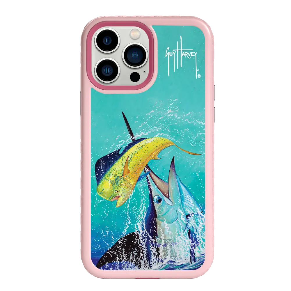 Guy Harvey Fortitude Series for Apple iPhone 13 Pro Max - El Dorado II - Custom Case - PinkMagnolia - cellhelmet