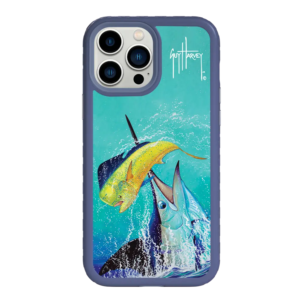 Guy Harvey Fortitude Series for Apple iPhone 13 Pro Max - El Dorado II - Custom Case - SlateBlue - cellhelmet