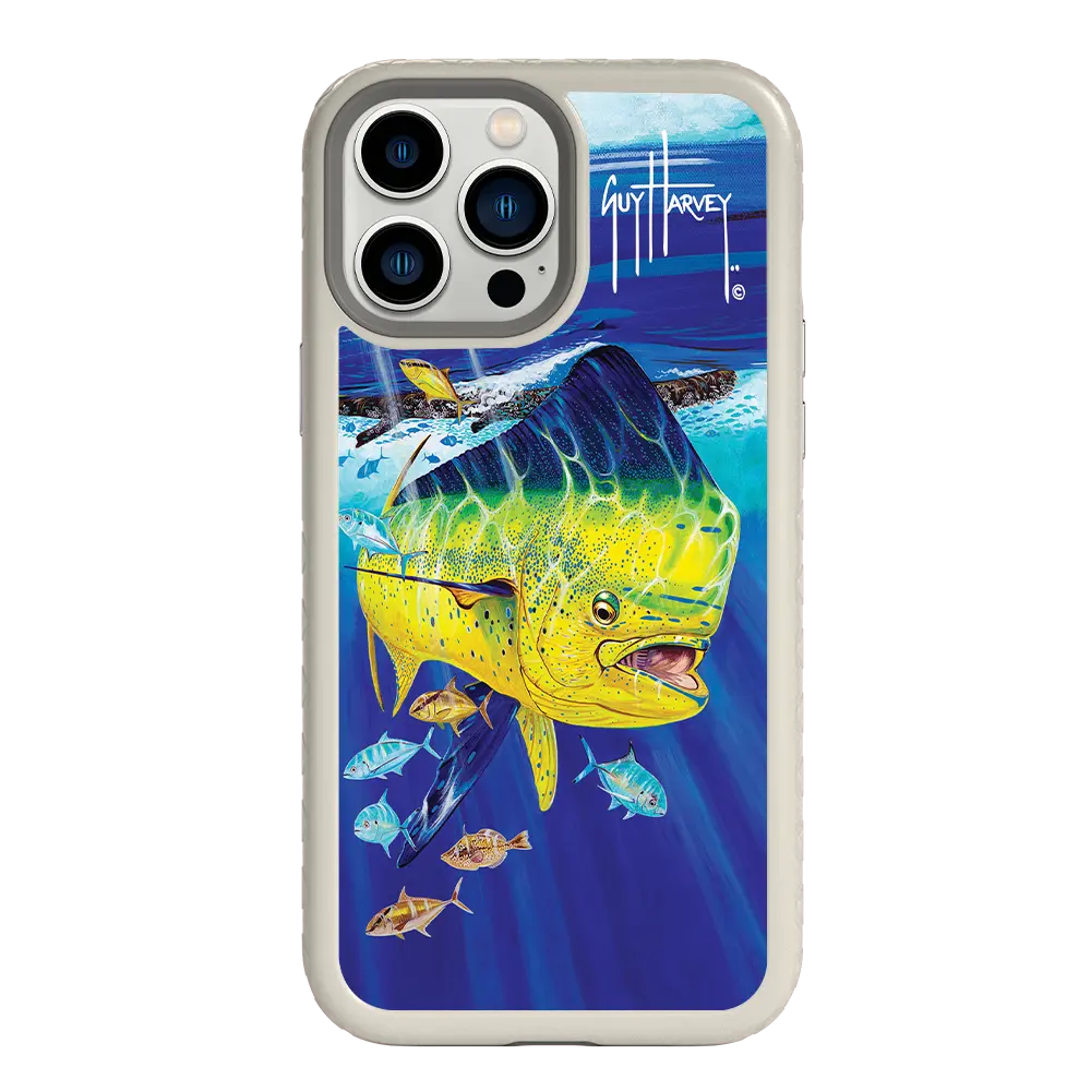 Guy Harvey Fortitude Series for Apple iPhone 13 Pro Max - Golden Prize - Custom Case - Gray - cellhelmet