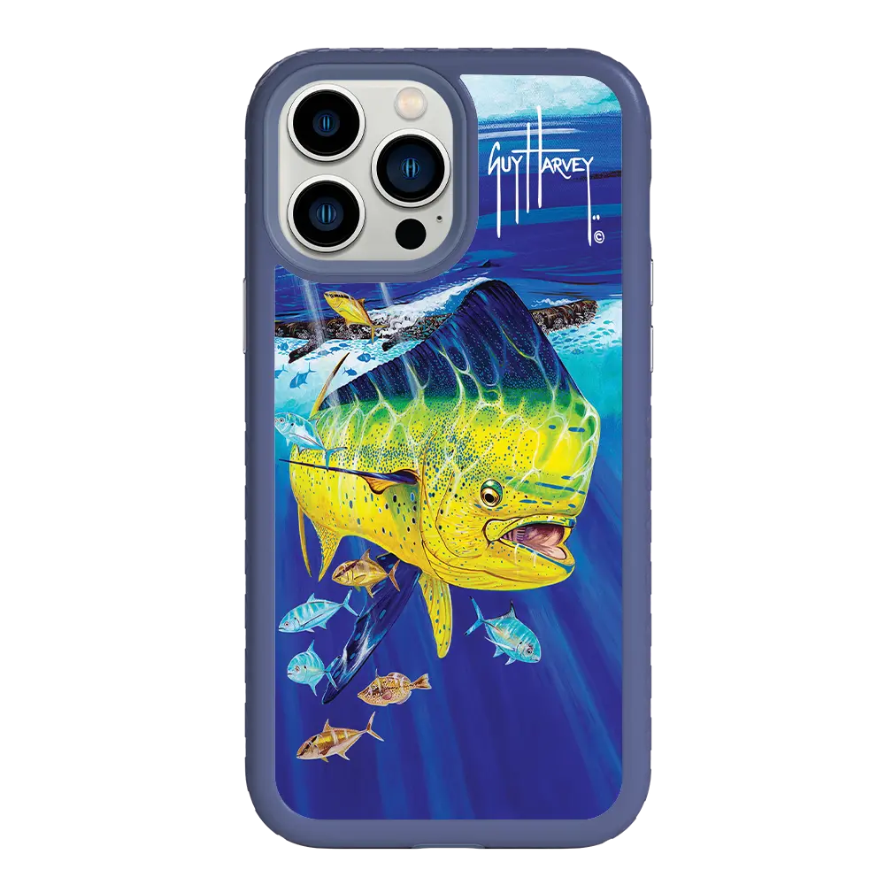 Guy Harvey Fortitude Series for Apple iPhone 13 Pro Max - Golden Prize - Custom Case - SlateBlue - cellhelmet