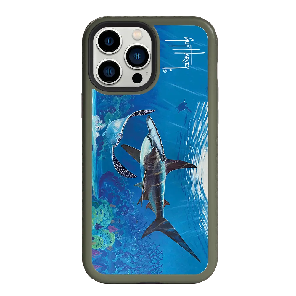 Guy Harvey Fortitude Series for Apple iPhone 13 Pro Max - Hammer Down - Custom Case - OliveDrabGreen - cellhelmet