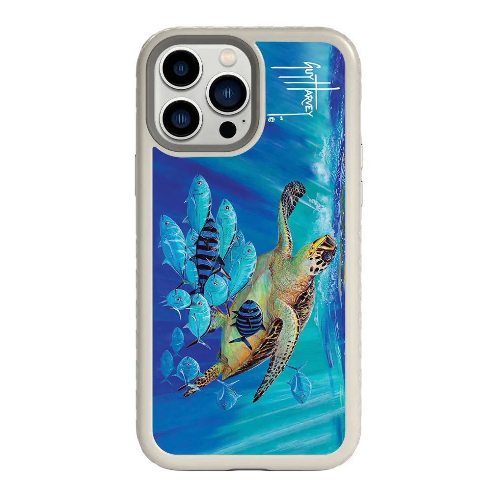 Guy Harvey Fortitude Series for Apple iPhone 13 Pro Max - Hawksbill Caravan - Custom Case - Gray - cellhelmet