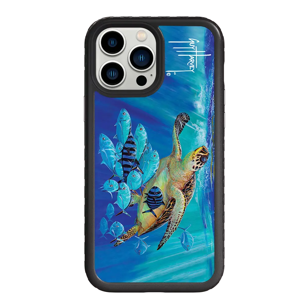 Guy Harvey Fortitude Series for Apple iPhone 13 Pro Max - Hawksbill Caravan - Custom Case - OnyxBlack - cellhelmet