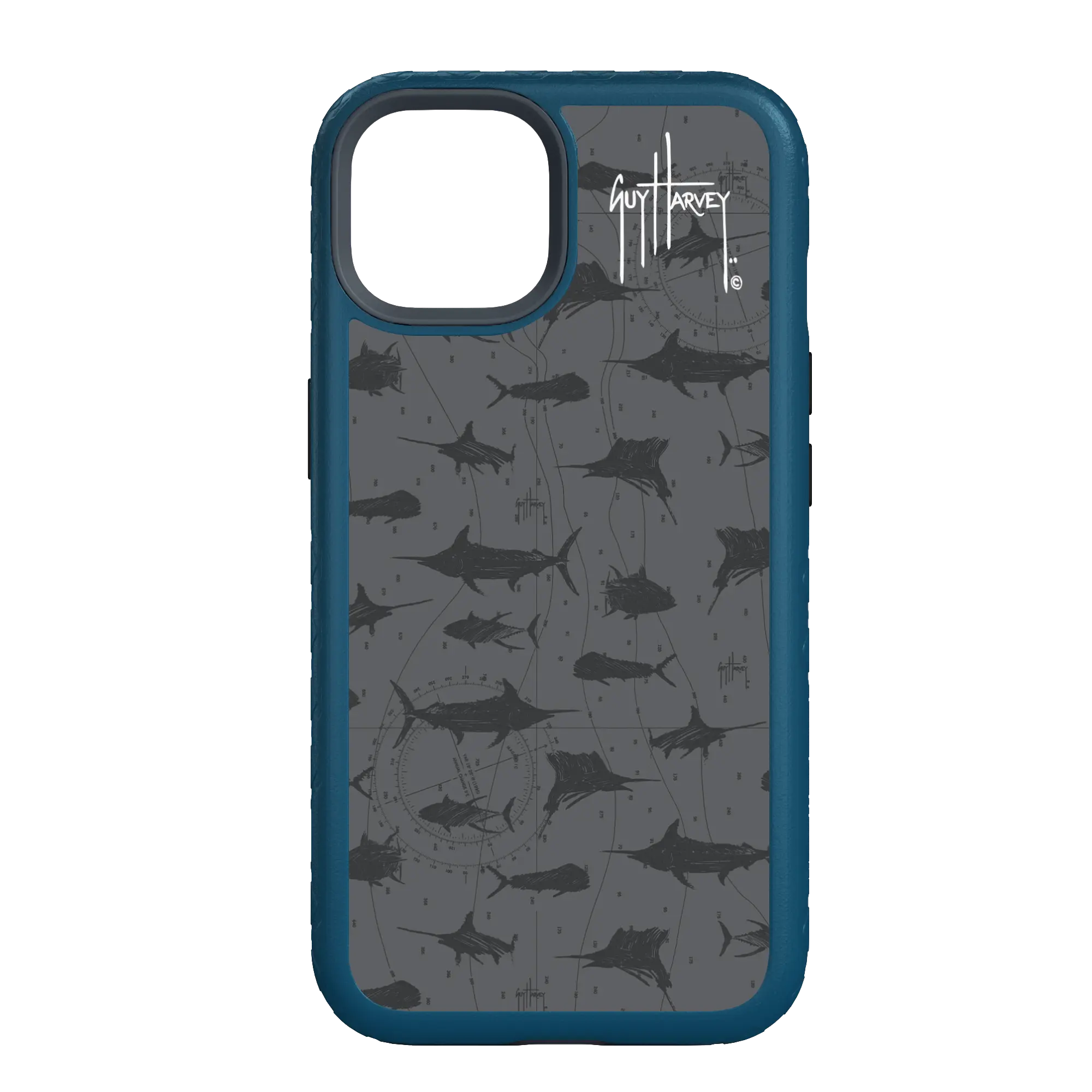 Guy Harvey Fortitude Series for Apple iPhone 14 - Black Scribbler - Custom Case -  - cellhelmet