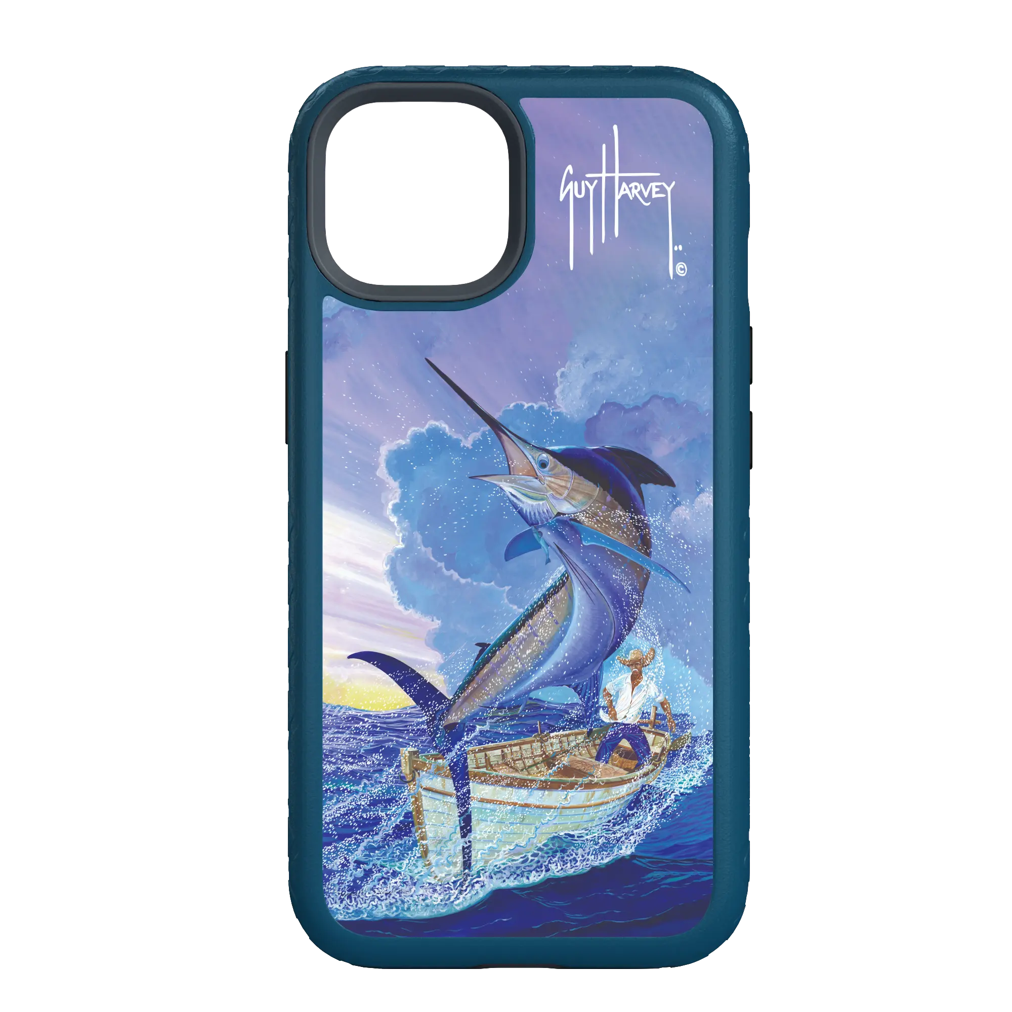 Guy Harvey Fortitude Series for Apple iPhone 14 - El Viejo - Custom Case - DeepSeaBlue - cellhelmet