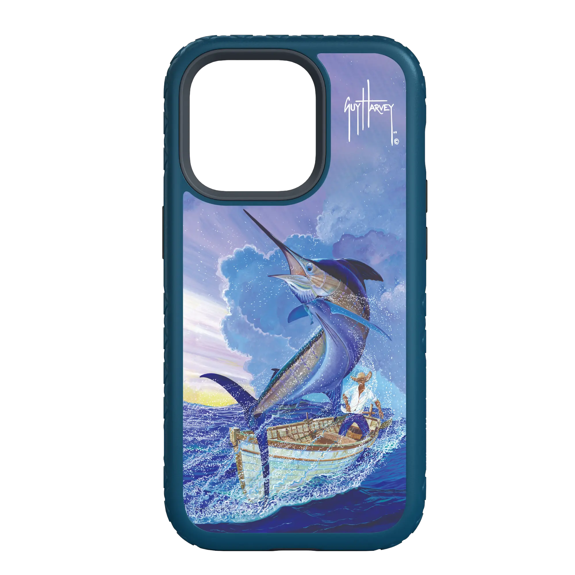 Guy Harvey Fortitude Series for Apple iPhone 14 Plus - El Viejo - Custom Case - DeepSeaBlue - cellhelmet