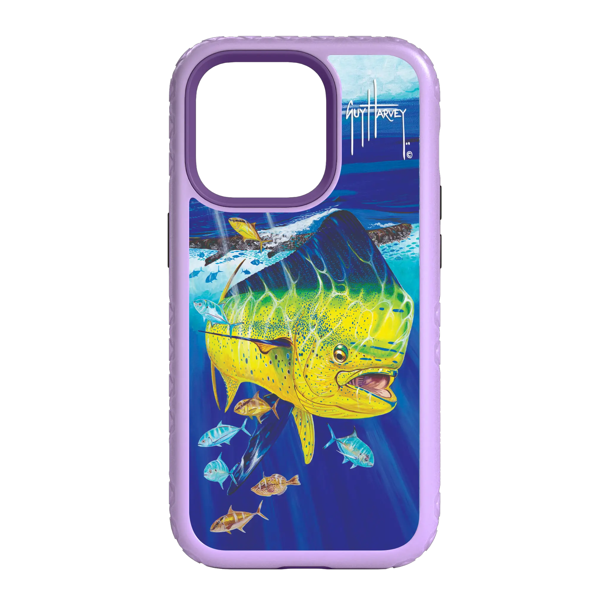 Guy Harvey Fortitude Series for Apple iPhone 14 Plus - Golden Prize - Custom Case - LilacBlossomPurple - cellhelmet