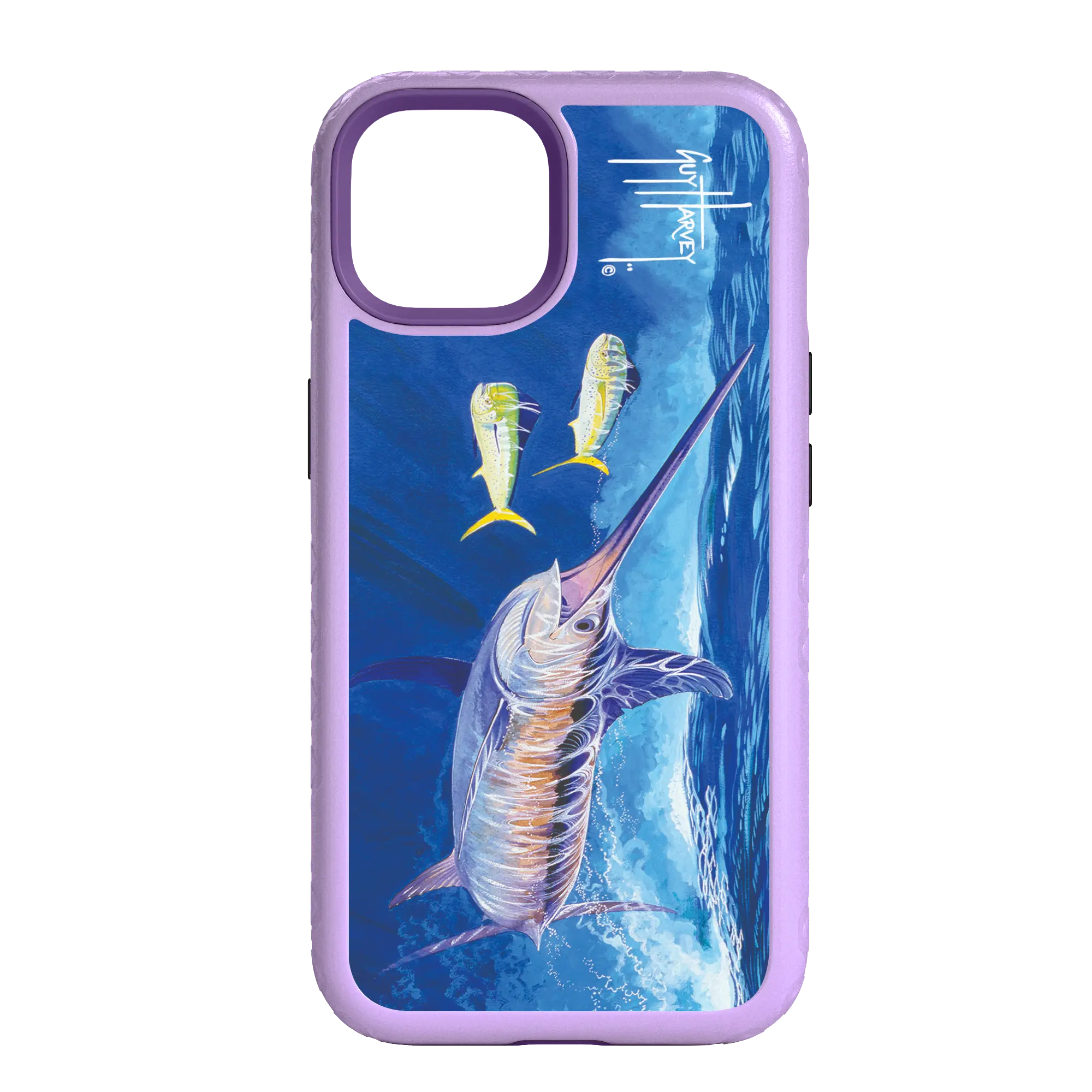 Guy Harvey Fortitude Series for Apple iPhone 14 Pro - Bullseye - Custom Case - LilacBlossomPurple - cellhelmet