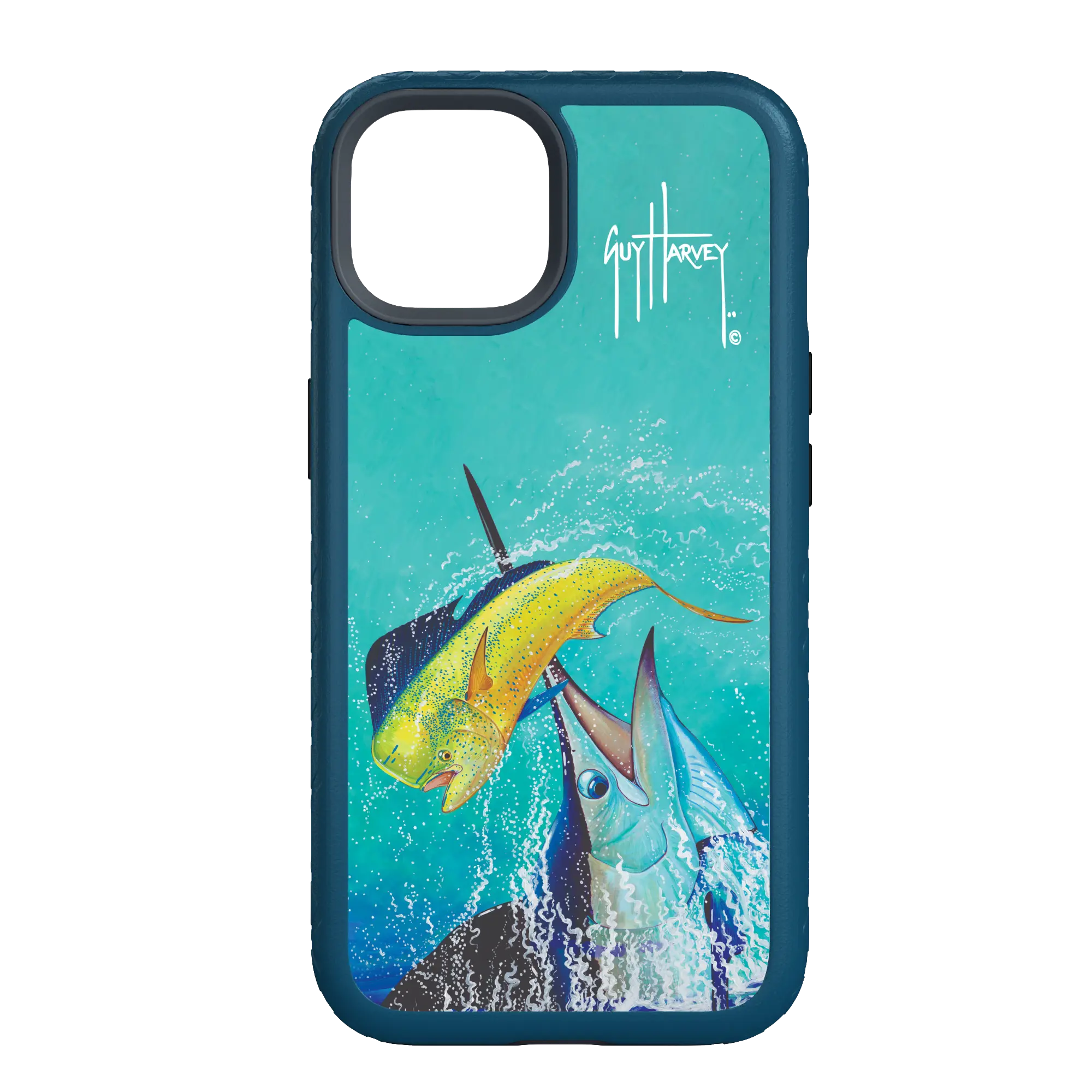 Guy Harvey Fortitude Series for Apple iPhone 14 Pro - El Dorado II - Custom Case - DeepSeaBlue - cellhelmet