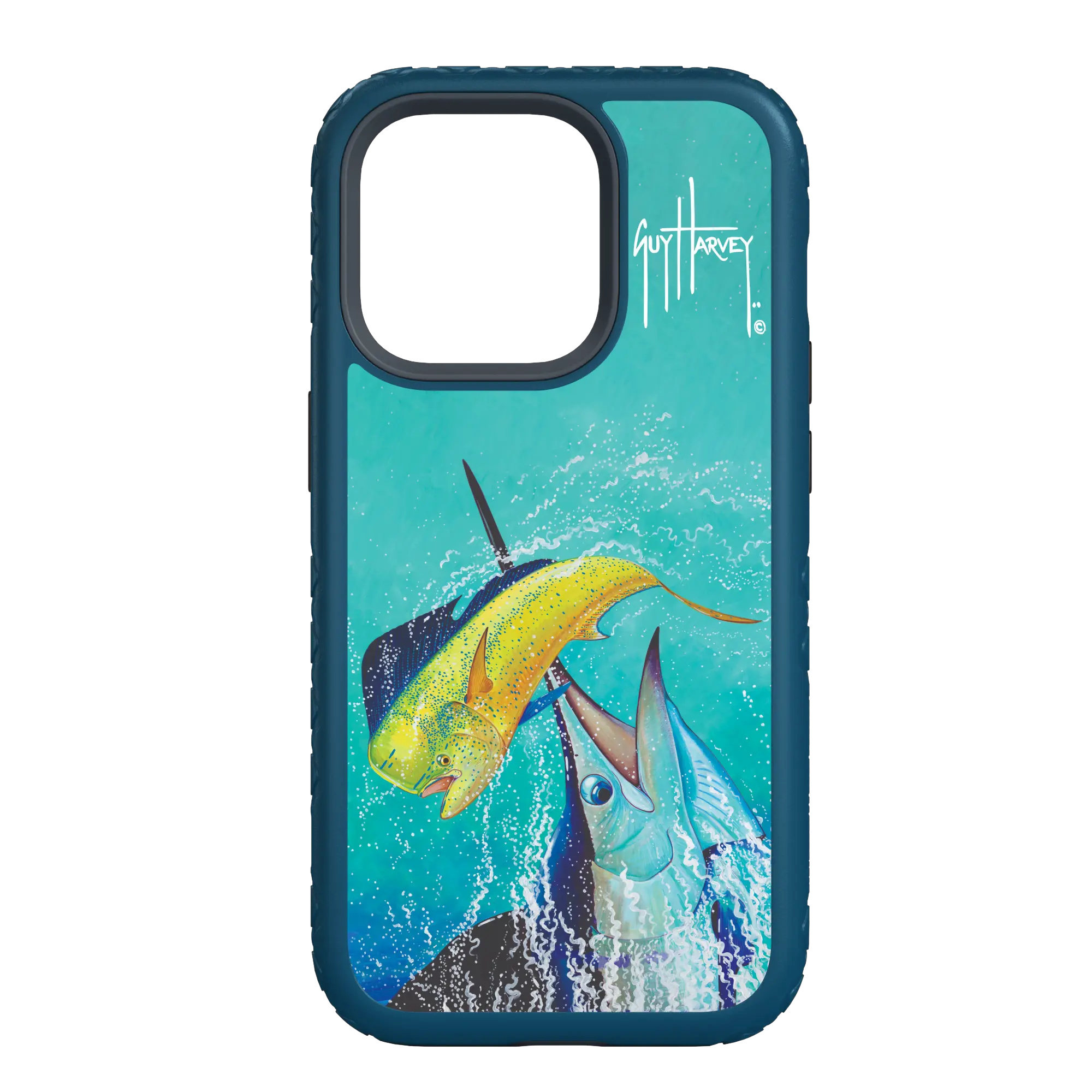 Guy Harvey Fortitude Series for Apple iPhone 14 Pro Max - El Dorado II - Custom Case - DeepSeaBlue - cellhelmet