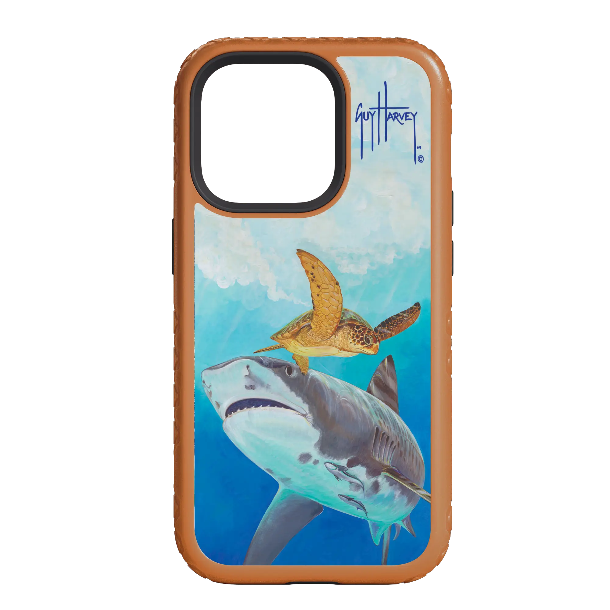 Guy Harvey Fortitude Series for Apple iPhone 14 Pro Max - Eye of the Tiger - Custom Case - PumpkinSpice - cellhelmet