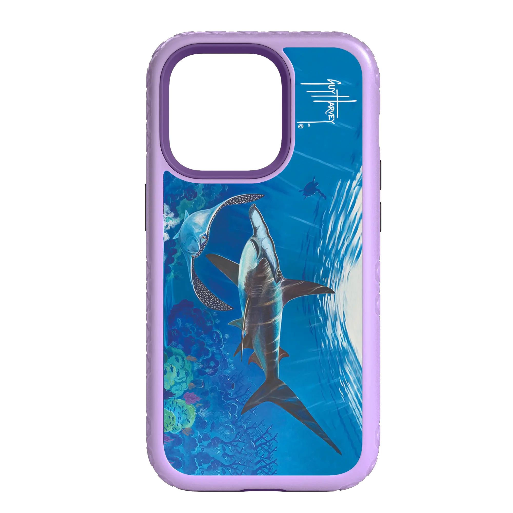 Guy Harvey Fortitude Series for Apple iPhone 14 Pro Max - Hammer Down - Custom Case - LilacBlossomPurple - cellhelmet