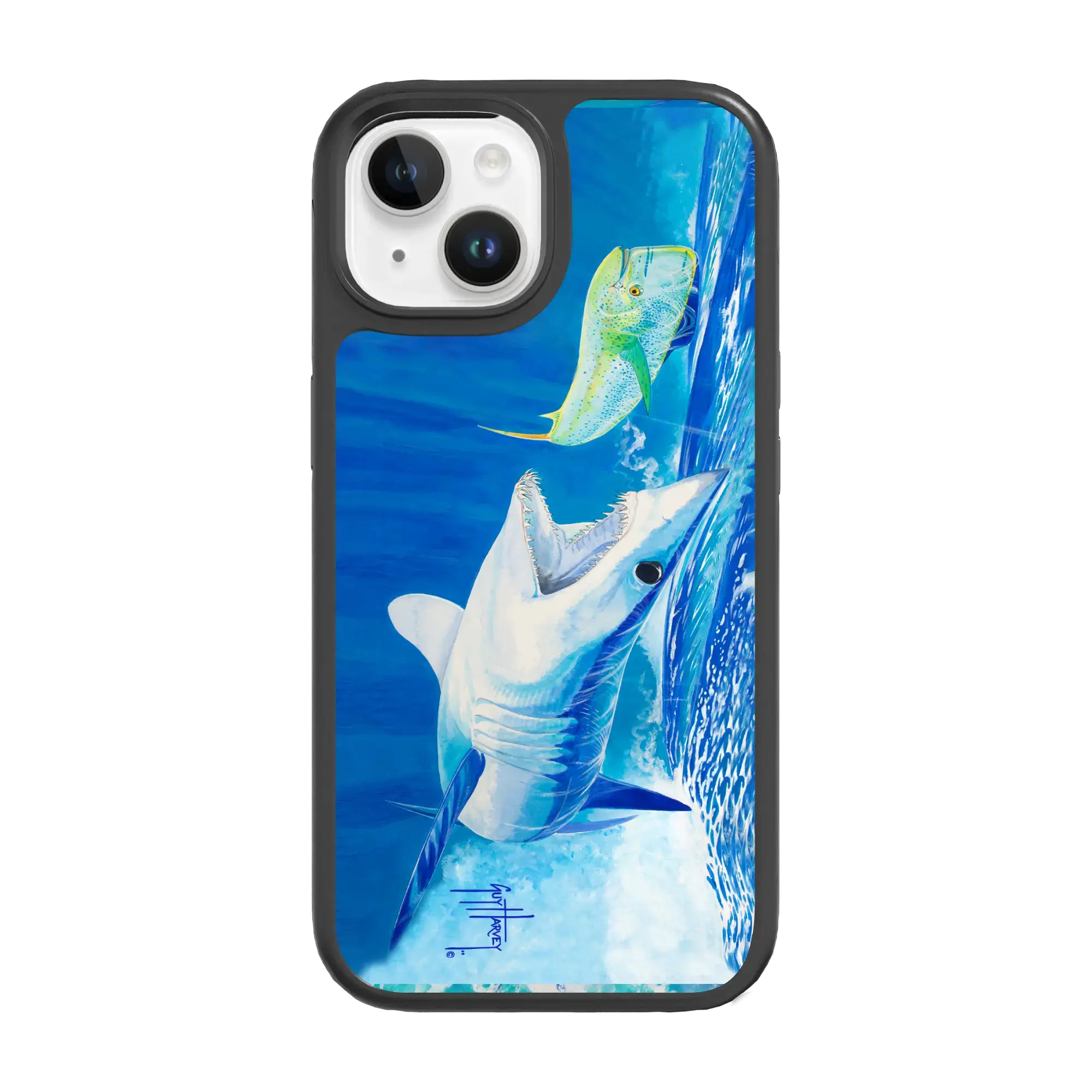 Guy Harvey Fortitude Series for Apple iPhone 15 Plus - Bull Hunter