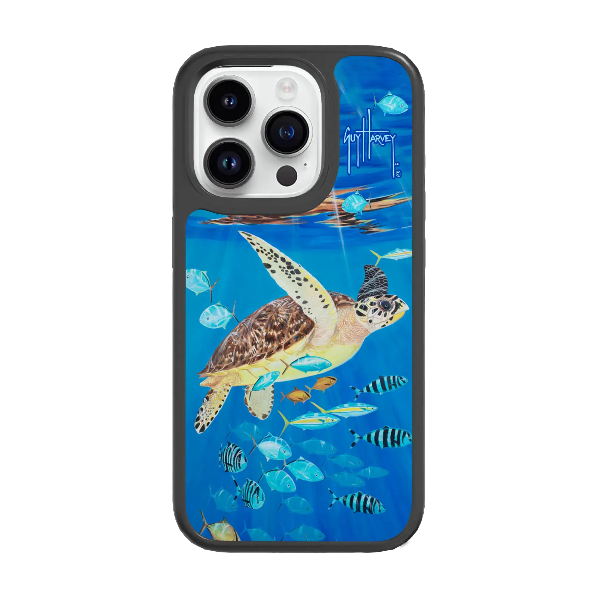 Guy Harvey Fortitude Series for Apple iPhone 15 Pro - Platas Hawksbill