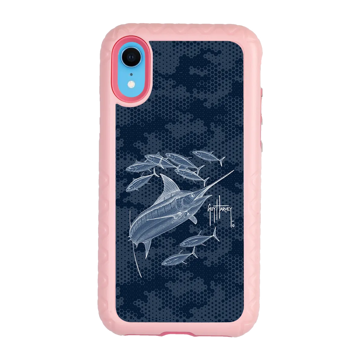 Guy Harvey Fortitude Series for Apple iPhone SE (2020) /6/7/8 - Blue Camo - Custom Case - PinkMagnolia - cellhelmet