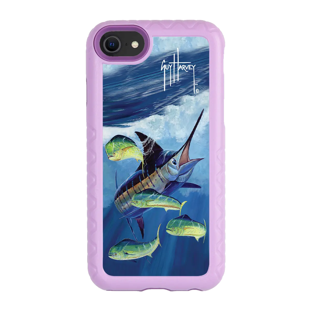 Guy Harvey Fortitude Series for Apple iPhone SE (2020) /6/7/8 - Four Play - Custom Case - LilacBlossom - cellhelmet