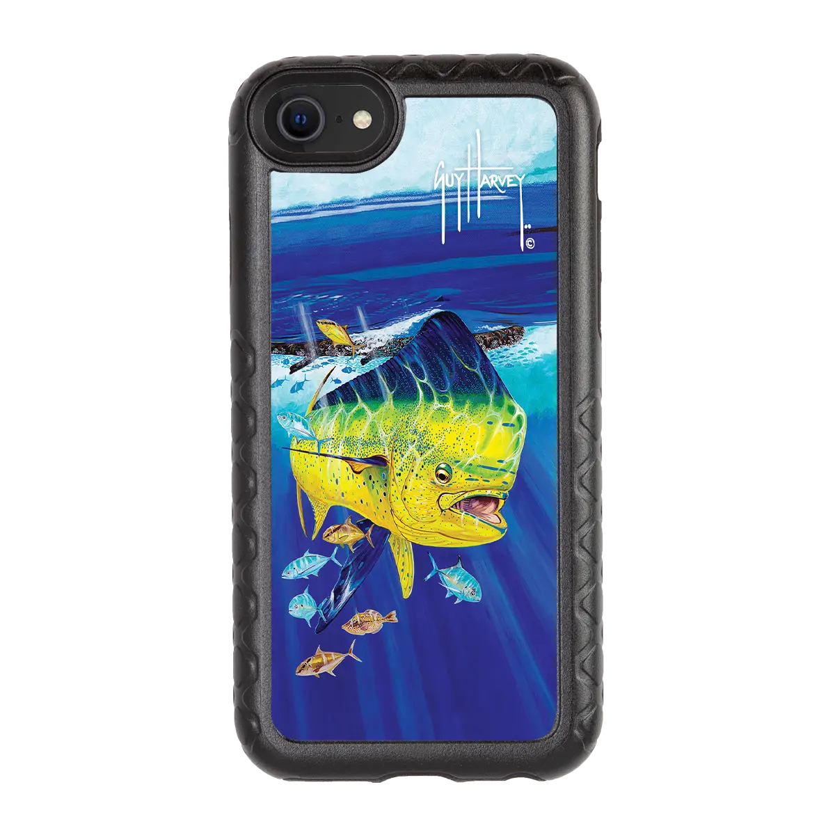 Guy Harvey Fortitude Series for Apple iPhone SE (2020) /6/7/8 - Golden Prize - Custom Case - OnyxBlack - cellhelmet