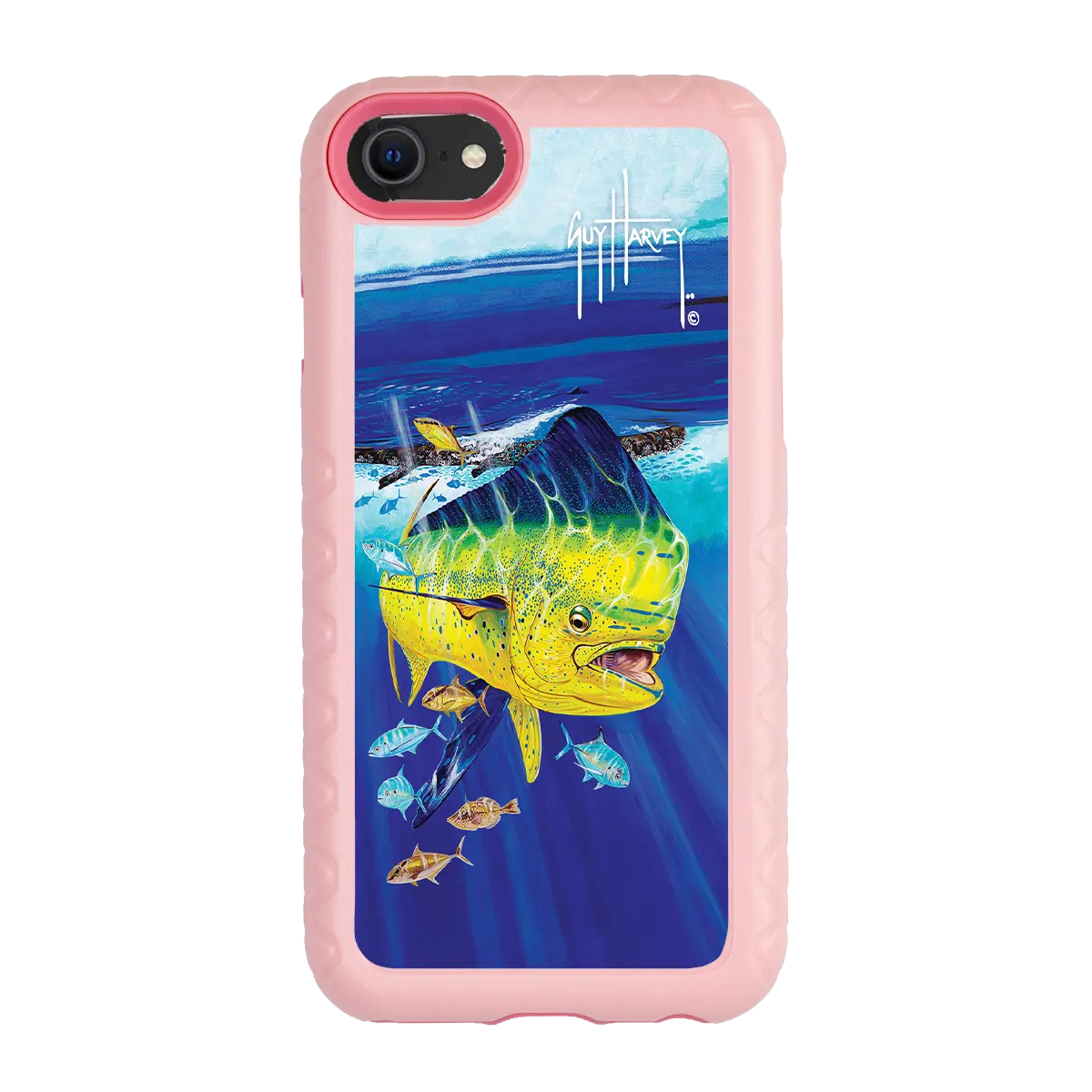 Guy Harvey Fortitude Series for Apple iPhone SE (2020) /6/7/8 - Golden Prize - Custom Case - PinkMagnolia - cellhelmet