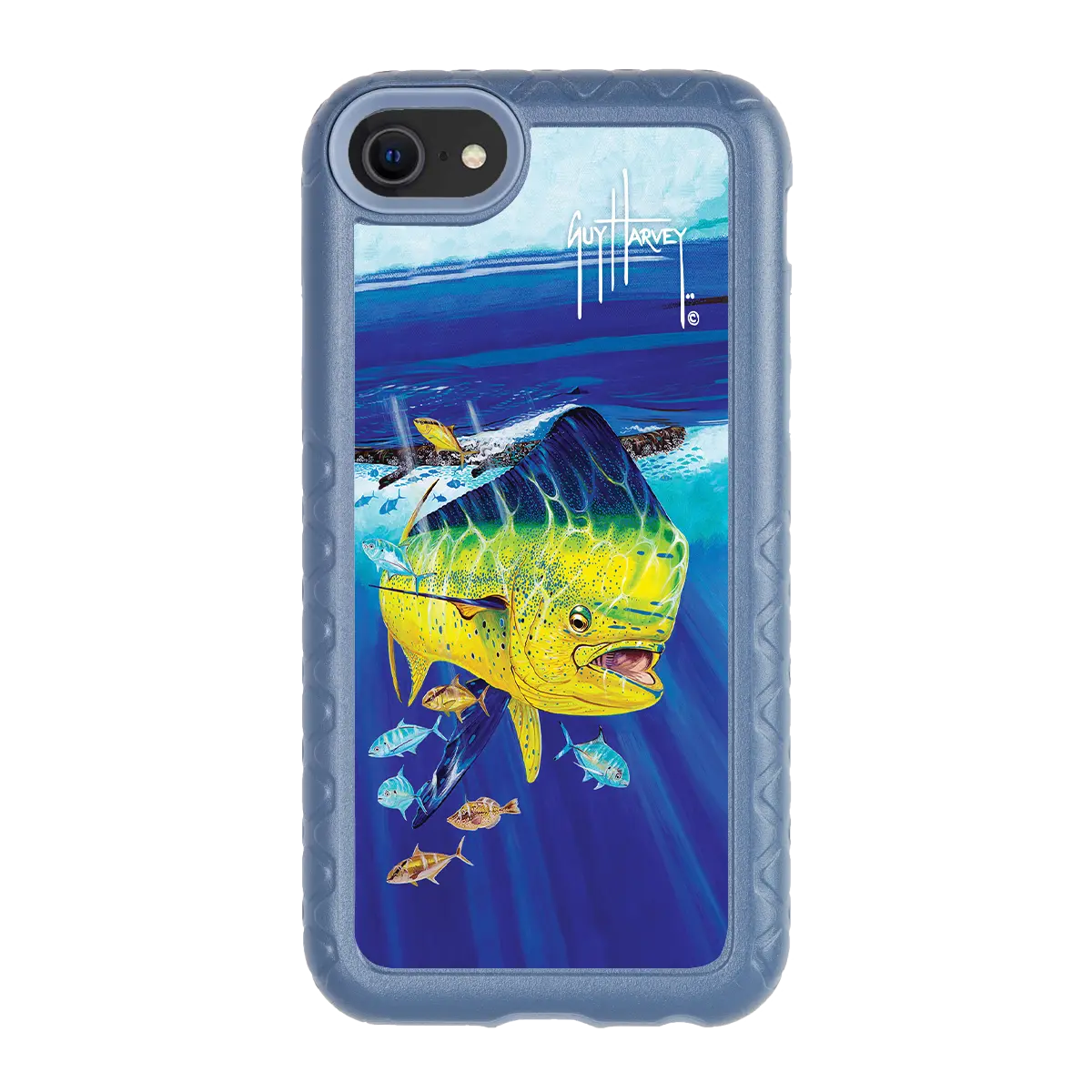 Guy Harvey Fortitude Series for Apple iPhone SE (2020) /6/7/8 - Golden Prize - Custom Case - SlateBlue - cellhelmet