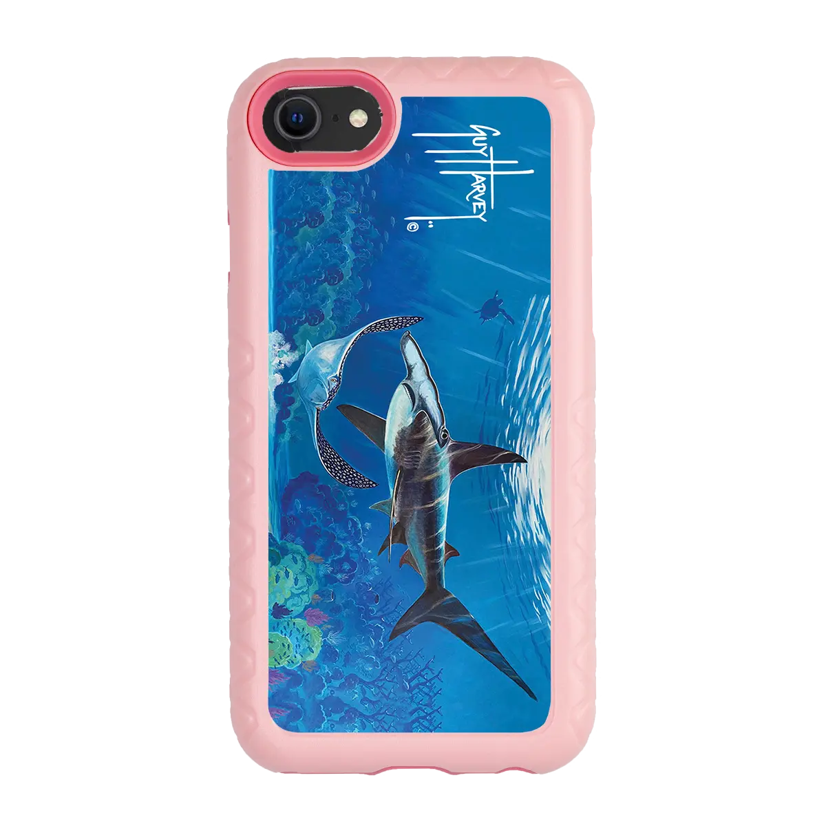 Guy Harvey Fortitude Series for Apple iPhone SE (2020) /6/7/8 - Hammer Down - Custom Case - PinkMagnolia - cellhelmet