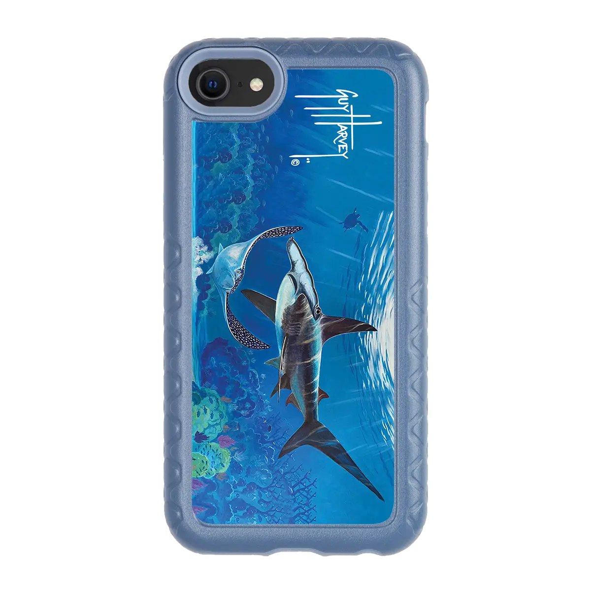 Guy Harvey Fortitude Series for Apple iPhone SE (2020) /6/7/8 - Hammer Down - Custom Case - SlateBlue - cellhelmet