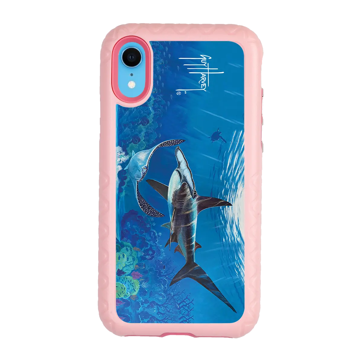 Guy Harvey Fortitude Series for Apple iPhone XR - Hammer Down - Custom Case - PinkMagnolia - cellhelmet