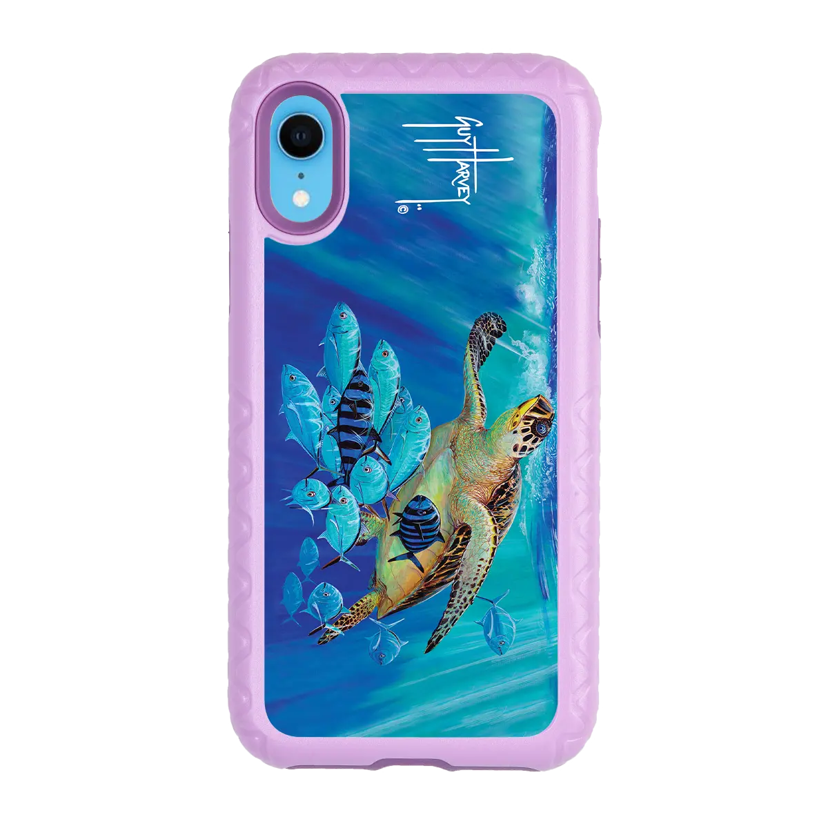 Guy Harvey Fortitude Series for Apple iPhone XR - Hawksbill Caravan - Custom Case - LilacBlossom - cellhelmet