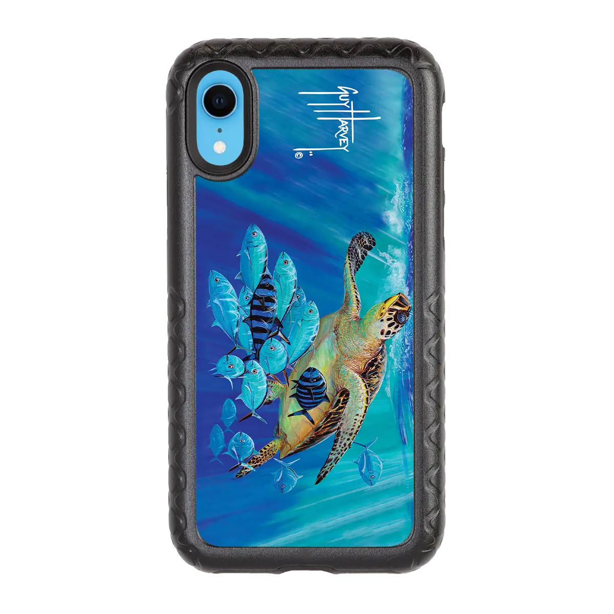 Guy Harvey Fortitude Series for Apple iPhone XR - Hawksbill Caravan - Custom Case - OnyxBlack - cellhelmet