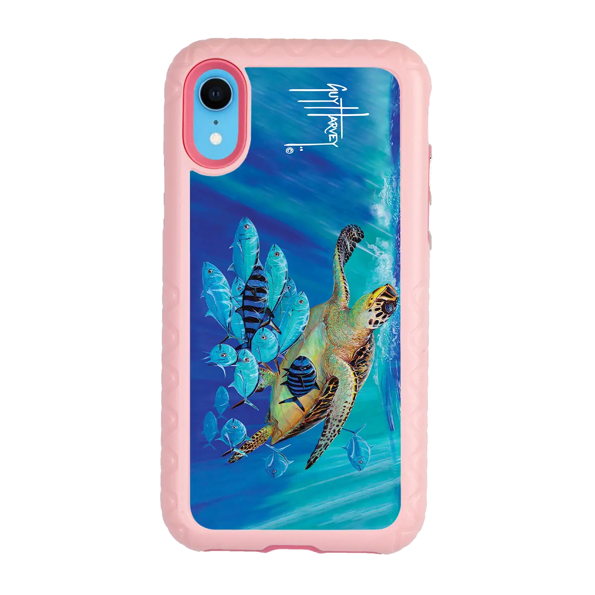 Guy Harvey Fortitude Series for Apple iPhone XR - Hawksbill Caravan - Custom Case - PinkMagnolia - cellhelmet