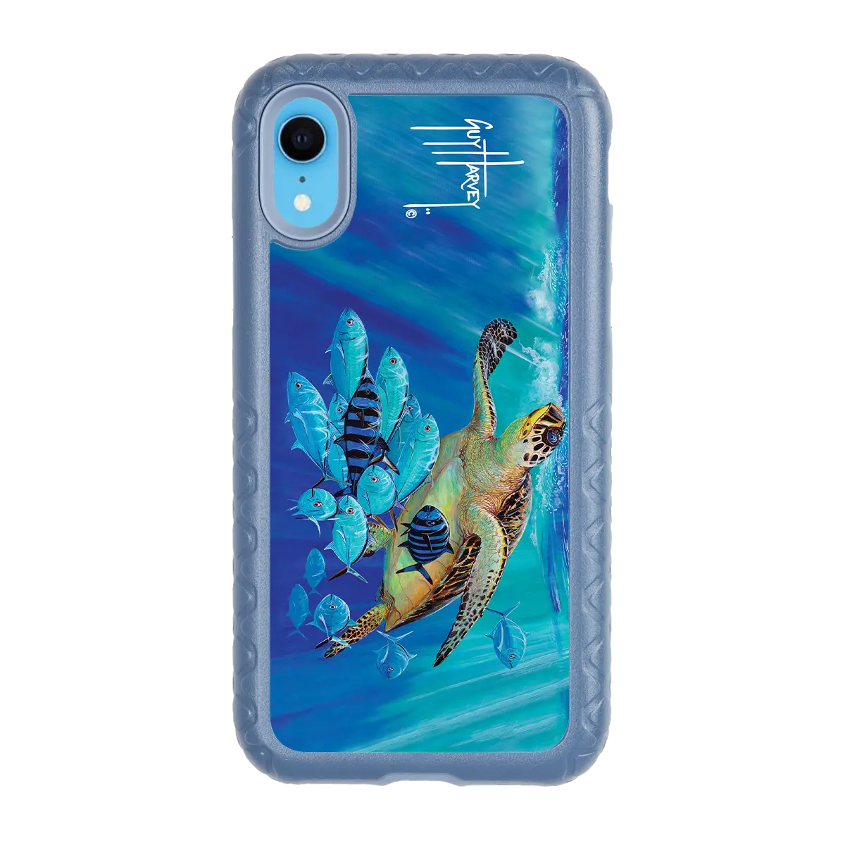 Guy Harvey Fortitude Series for Apple iPhone XR - Hawksbill Caravan - Custom Case - SlateBlue - cellhelmet