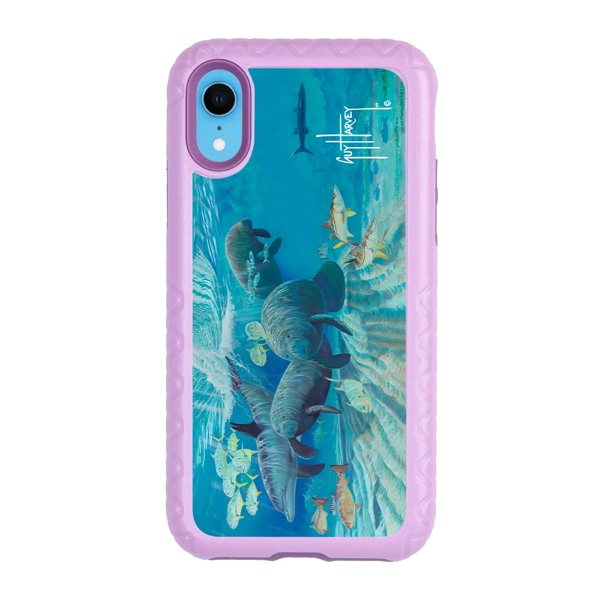 Guy Harvey Fortitude Series for Apple iPhone XR - Manatee Pass - Custom Case - LilacBlossom - cellhelmet