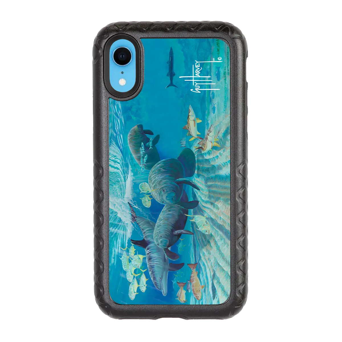 Guy Harvey Fortitude Series for Apple iPhone XR - Manatee Pass - Custom Case - OnyxBlack - cellhelmet