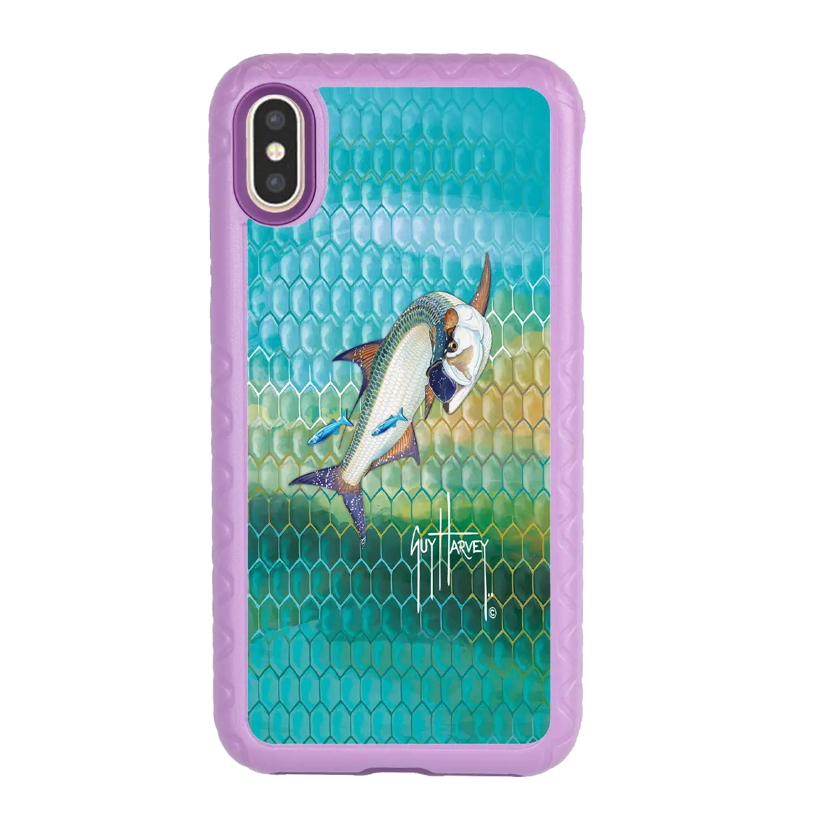 Guy Harvey Fortitude Series for Apple iPhone XS Max - Tarpon Skin - Custom Case - LilacBlossom - cellhelmet