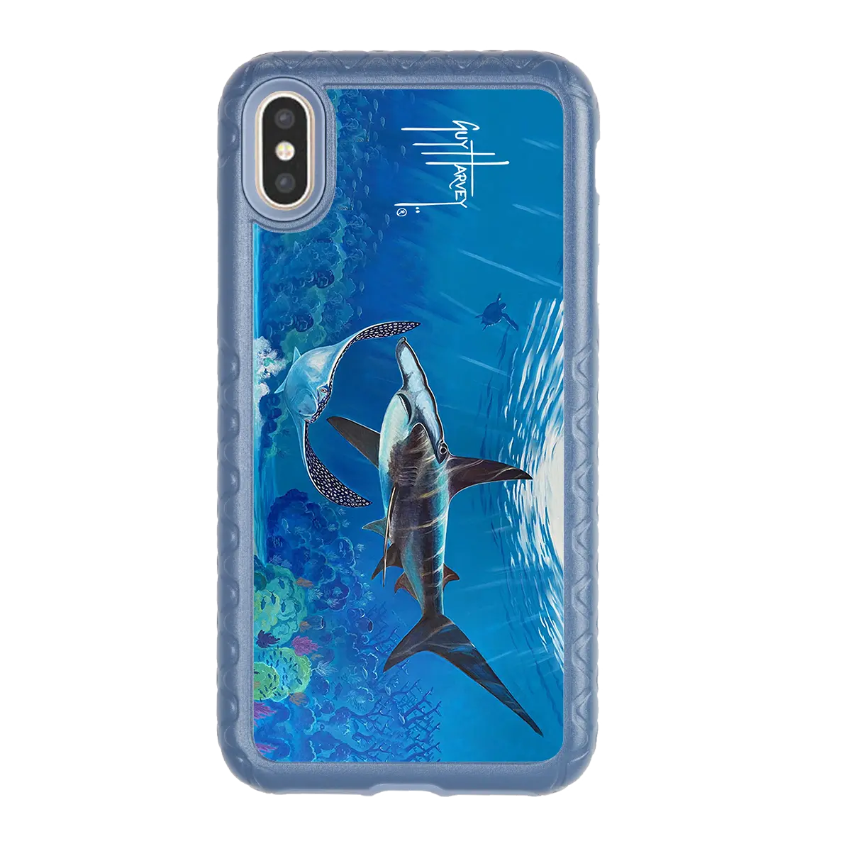 Guy Harvey Fortitude Series for Apple iPhone XS/X - Hammer Down - Custom Case - SlateBlue - cellhelmet