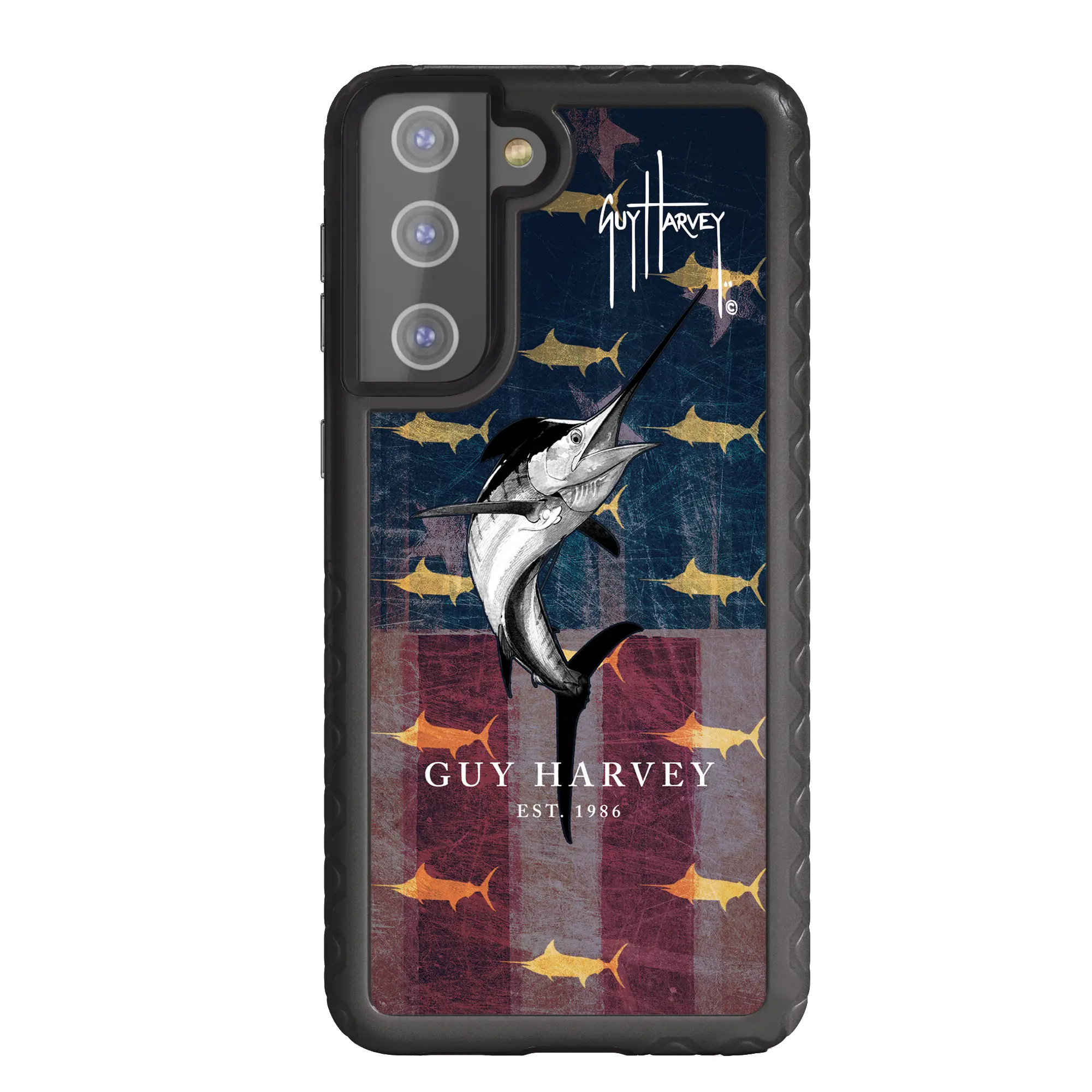 Guy Harvey Fortitude Series for Samsung Galaxy S21 - American Marlin - Custom Case - OnyxBlack - cellhelmet