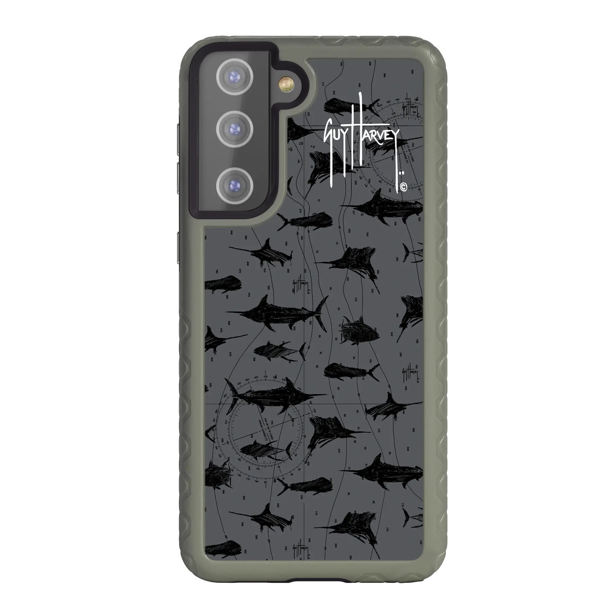 Guy Harvey Fortitude Series for Samsung Galaxy S21 - Black Scribbler - Custom Case -  - cellhelmet