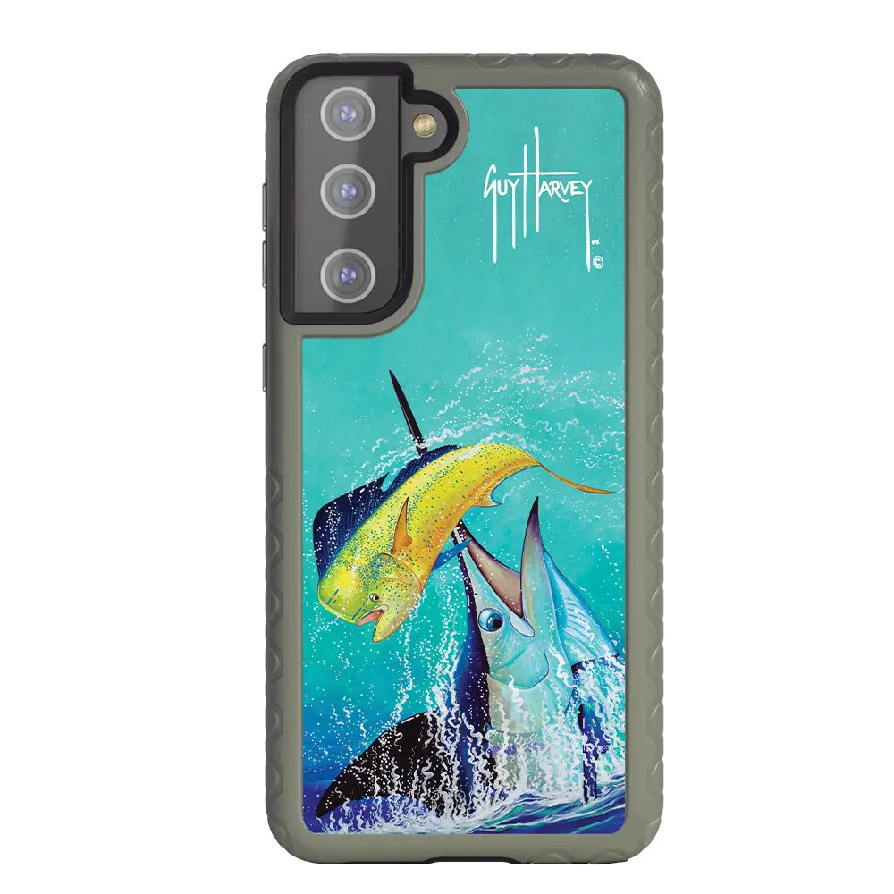 Guy Harvey Fortitude Series for Samsung Galaxy S21 - El Dorado II - Custom Case - OliveDrabGreen - cellhelmet