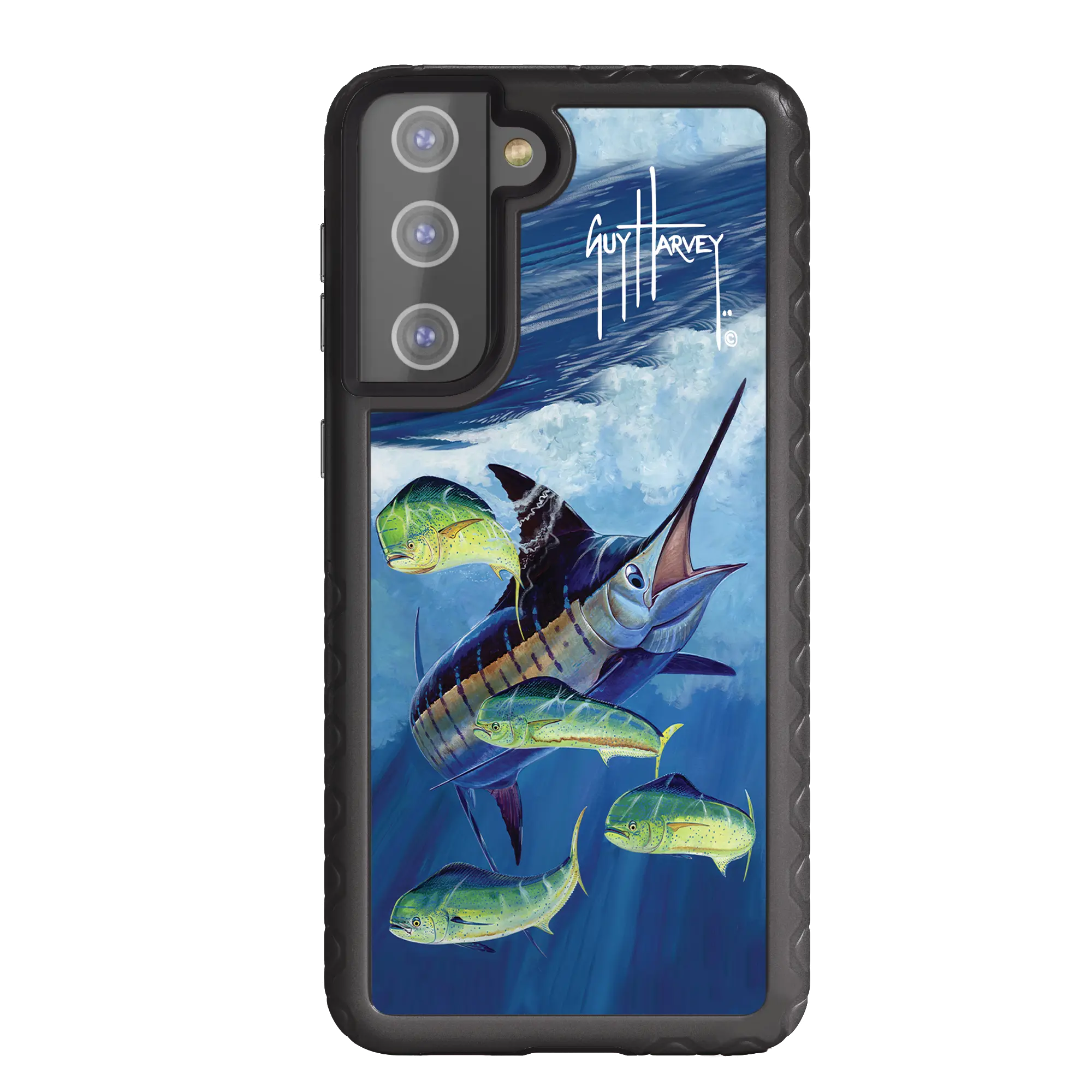 Guy Harvey Fortitude Series for Samsung Galaxy S21 - Four Play - Custom Case - OnyxBlack - cellhelmet